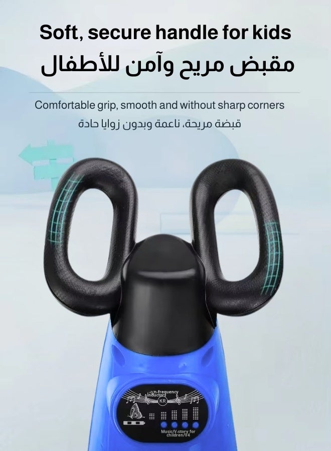 سكوتر كهربائي ذكي للأطفال 6V بإصدار مطوّر مع ريموت تحكم عن بعد، دوران 360 درجة، موسيقى وأضواء LED ومقعد مريح - Image 4
